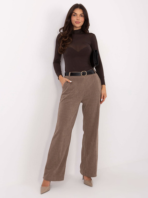 Cienki brązowy golf z kaszmirem