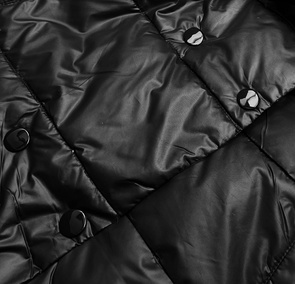 LONG JACKET WITH HOOD BLACK (PM7231)
