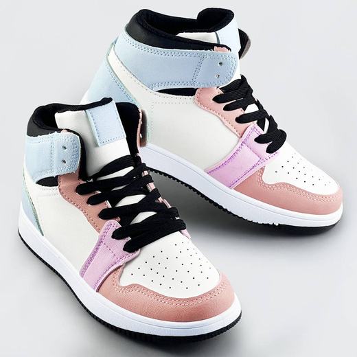 WYŻSZE BUTY SPORTOWE PASTELOWE (TMH-294)