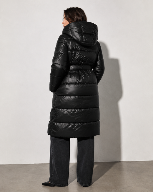 LANGE JACKE MIT HAUBE SCHWARZ (PM7231)