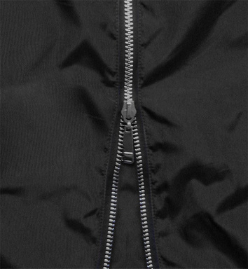 BLACK LONGER JACKET WITH HOOD (B9515)