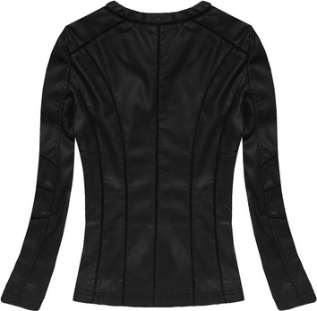 ECO LEATHER BIKER JACKET BLACK (5269BIG)