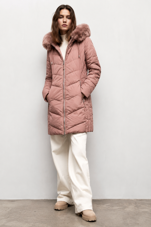 LANGE STEPPJACKE ANTIK ROSA (7689)