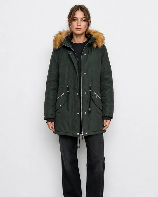 DUNKELGRÜNE PARKJACKE (B2628)