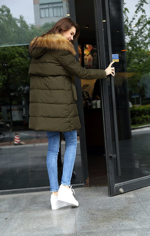 NATURAL DOWN WINTER JACKET KHAKI (8063)