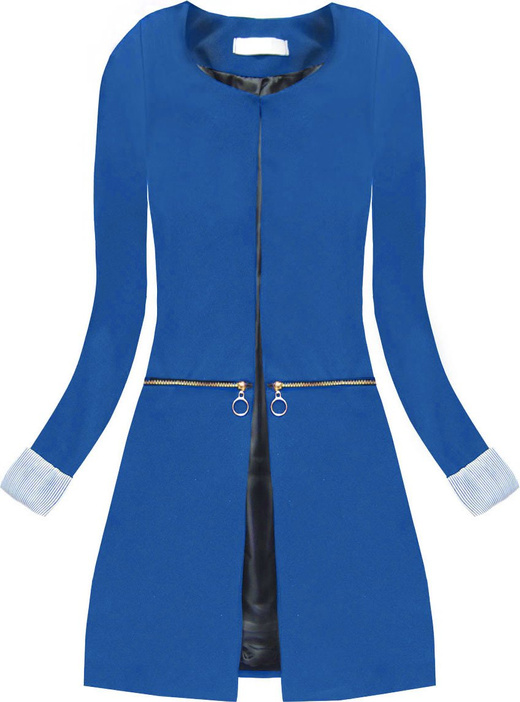 ZIP DETAIL BLAZER CORNFLOWER BLUE (X1300X)
