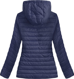 PIKOWANA KURTKA Z KAPTUREM GRANATOWA (S-115)