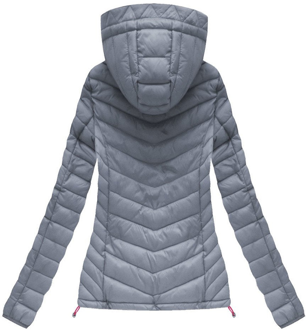 HOODED QUILTED JACKET GREY (21742)