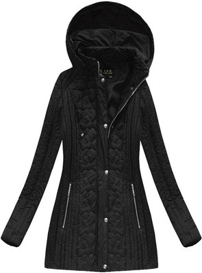 HOODED QUILTED JACKET BLACK (7031BIG)