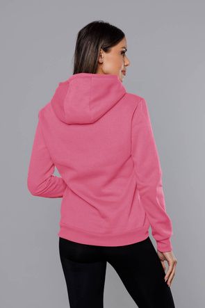 Damska bluza z kapturem ciemny róż