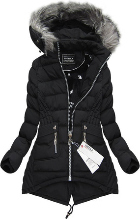 ASYMMETRIC BOTTOM JACKET BLACK (W813)
