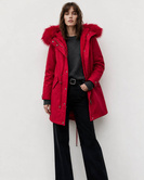 HOODED PARKA WITH LINER RED (7600)
