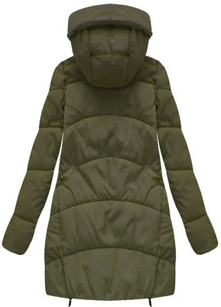QUILTED HOODED JACKET KHAKI (MH-5565)