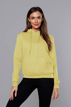 Damska bluza z kapturem żółta