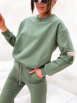 Dres damski z zaszewkami khaki