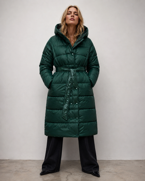 LONG JACKET WITH HOOD BLACK (PM7231)