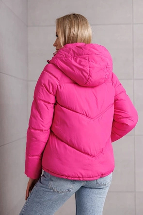 Kurtka o luźnym kroju różowa