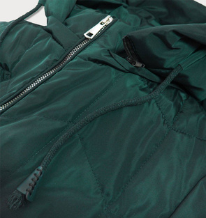 TRAPEZOWA KURTKA DAMSKA ZIELONA (959)