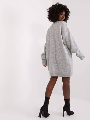 Luźna sukienka mini szara