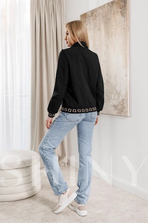 Lekka kurtka ze stójka czarna