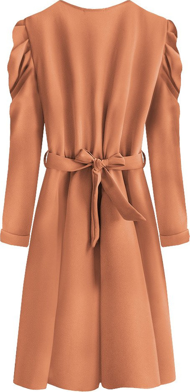 ORANGE ELEGANTES KRAWATTENKLEID (565ART)