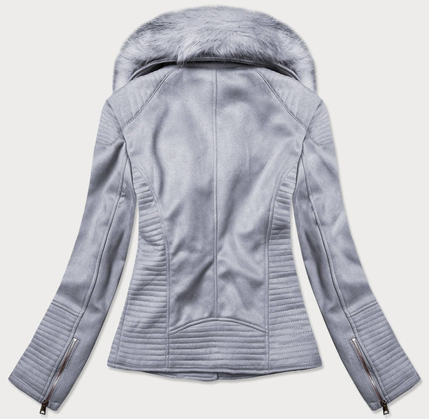 SUEDE MOTORCYCLE JACKET LILAC (6501)