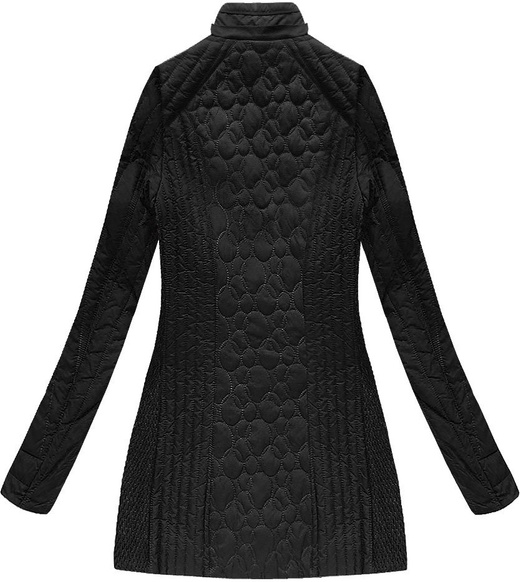 HOODED QUILTED JACKET BLACK (7031BIG)