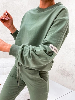 Dres damski z zaszewkami khaki