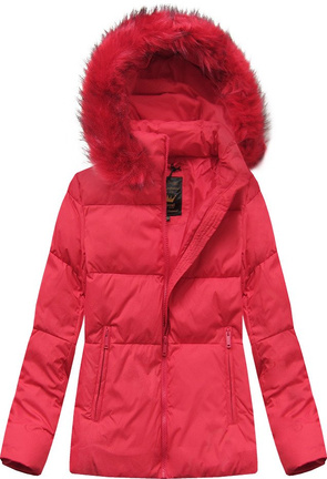 KURZE GESTEPPTE ROTE JACKE (7694)