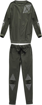 TRACKSUIT WITH RIVETS KHAKI (76ART)
