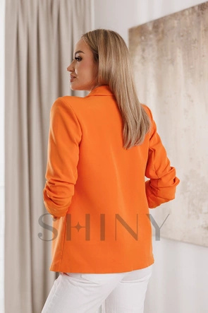 Casualowa marynarka pomarańczowa bez zapięcia