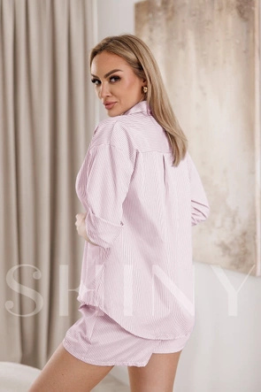 Komplet koszula i spodenki różowy