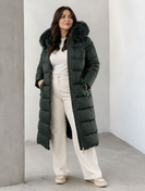 LONG WINTER HOODED JACKET BLACK (7688BIG)