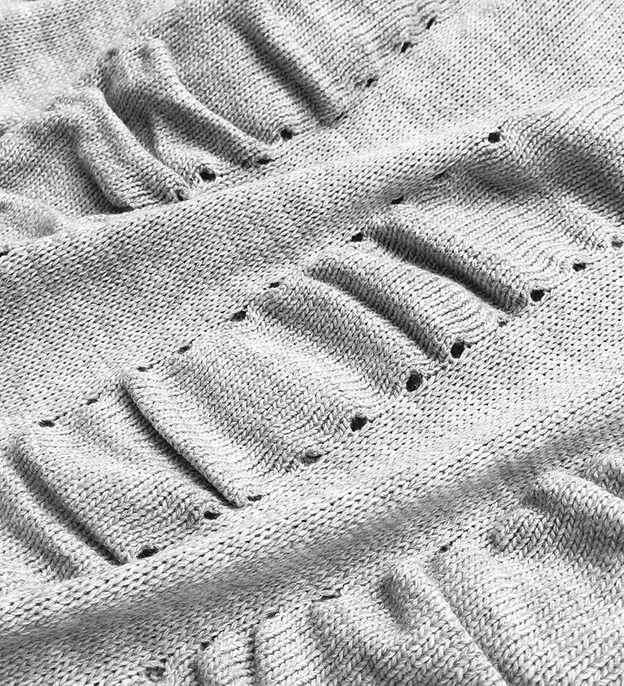 LONG GATHERED JUMPER LIGHT GREY (181ART)