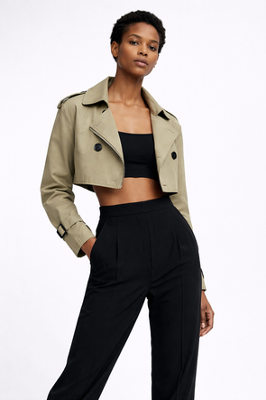 Trencz 2w1 khaki