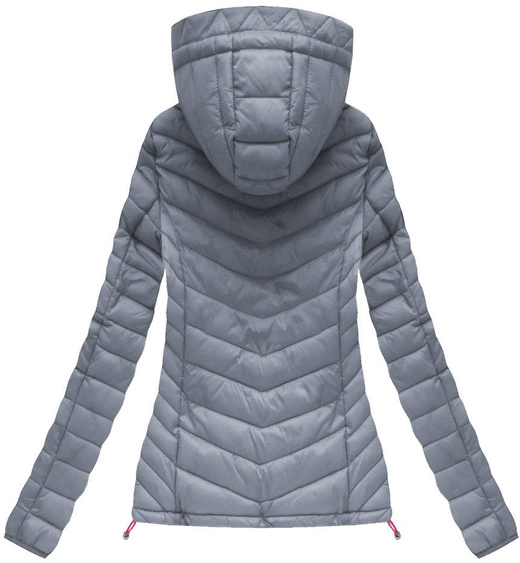 STEPPJACKE MIT KAPUZE GRAU (21742)