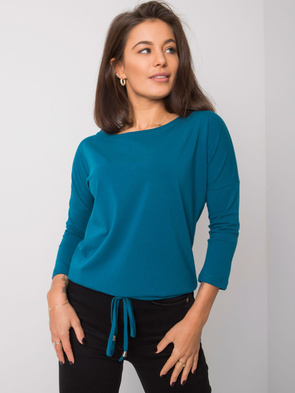 Uniwersalna morska bluzka z rękawem 3/4