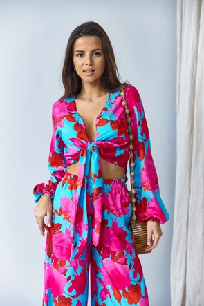 Letni komplet damski niebieski