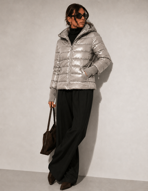 LONG JACKET WITH HOOD BLACK (PM7231)