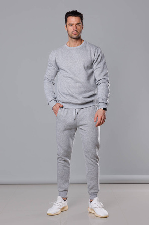 Jasnoszary dres męski basic