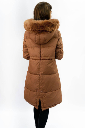 LONG HOODED WINTER JACKET GINGERBREAD (7752)