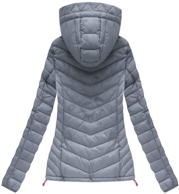 HOODED QUILTED JACKET GREY (21742)