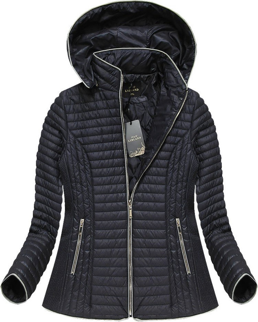 HOODED QUILTED JACKET GRAPHITE (7025BIG)