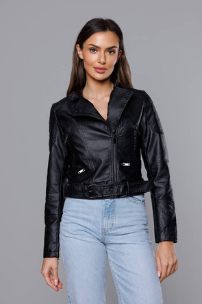 Czarna ramoneska ze stójką