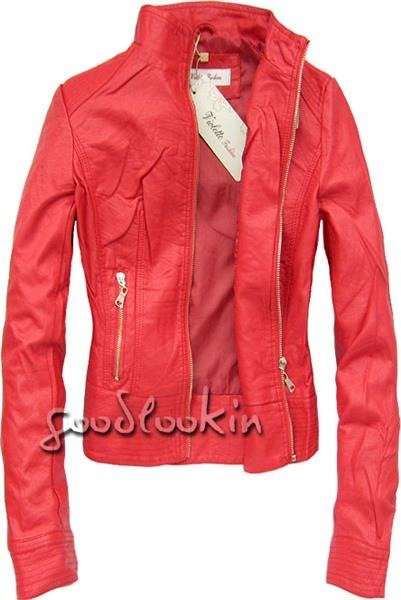 CZERWONA KURTKA VIOLETTE FASHION (H1215)