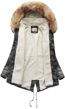 COTTON PARKA CAMOUFLAGE KHAKI (B1309)