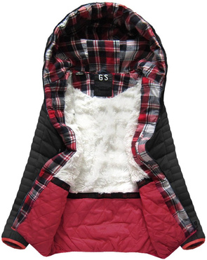 SHORT QUILTED JACKET BLACK (CX177W)