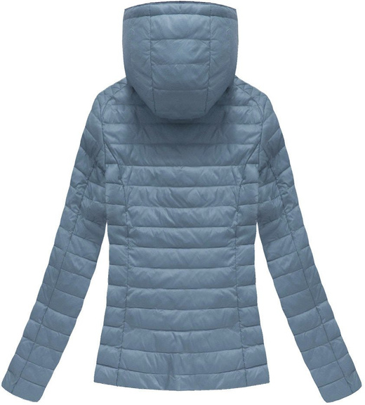 QUILTED HOODED JACKET LIGHT BLUE (1828BIG)