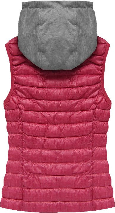 HOODED DOWN VEST RED (B3530-30)