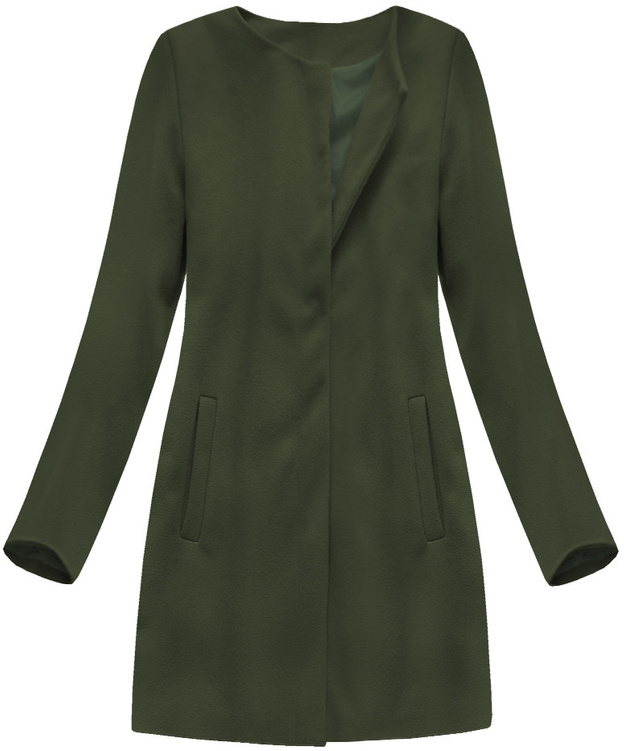 MINIMALISTYCZNY PŁASZCZ KHAKI (172/1ART)